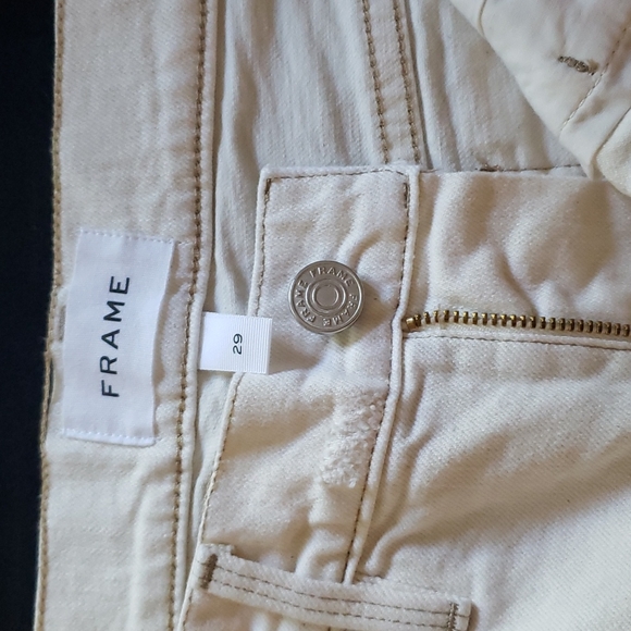 Frame L'homme, Neiman Marcus, men distressed Au Natural off white sz 29 - Picture 3 of 8